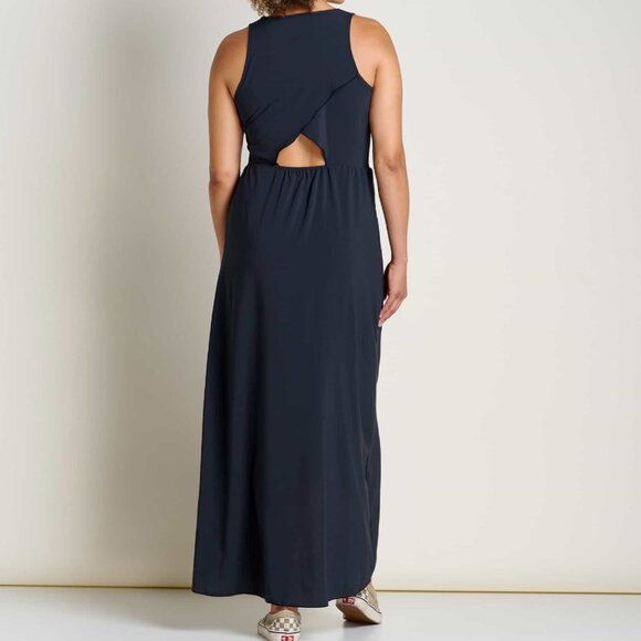 Toad & Co Sunkissed Maxi Dress - Quick-Dry, UPF 50+, Pockets, Open Back - XLarge - Picture 2 of 6